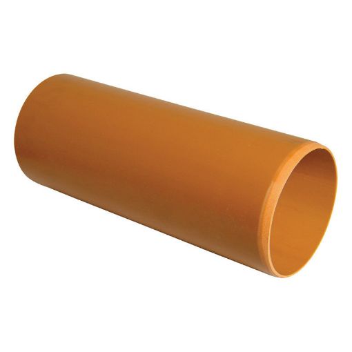 CSS205-001 - 110mm x 6mtr U/G Drainage Pipe Plain Ended