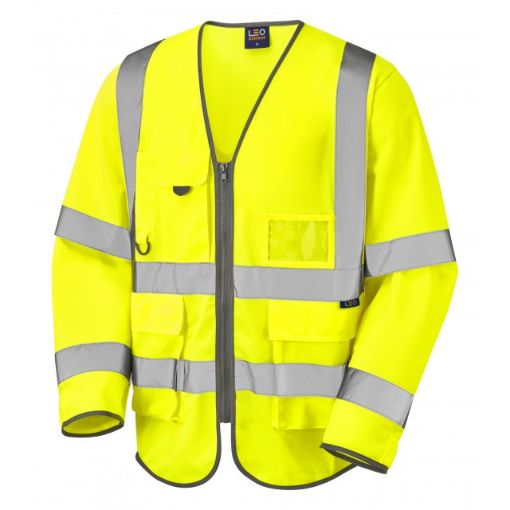Picture of WRAFTON Class 3 Superior Sleeved Waistcoat Yellow XX-Large