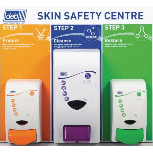 Picture of Deb Skin safety Centre Board, c/w 4 Dispenser 