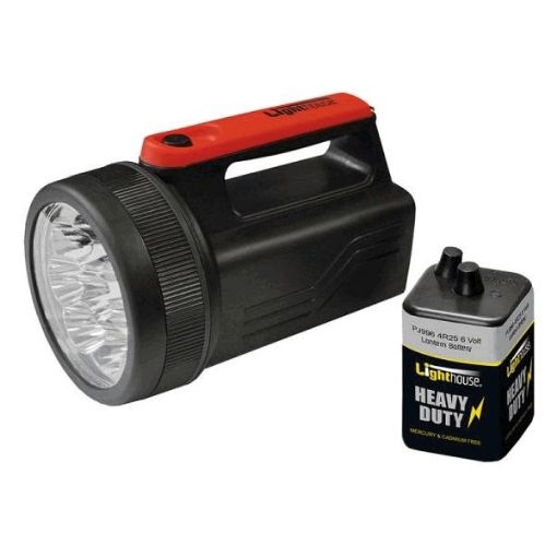 Picture of Lighthouse       8 LED Spotlight with 6V Battery 996