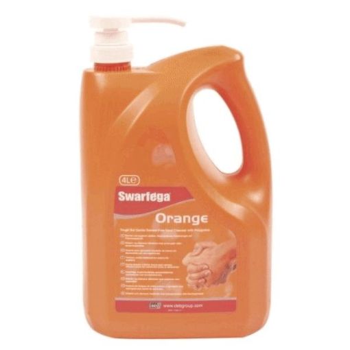 Picture of Swarfega Hand Cleaner Orange Pump Top 4 Litre