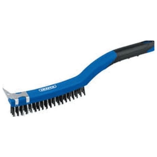 Picture of Wire Scratch Brush with Scraper (3 Row)