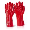 Picture of PVC Gauntlet Open Cuff - Red