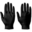 Picture of Black Industrial Nitrile Latex Free Gloves (100)