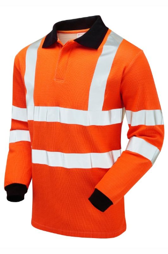 Picture of PULSAR Rail Spec FR-AST-ARC Hi-Vis Polo Shirt-Orange