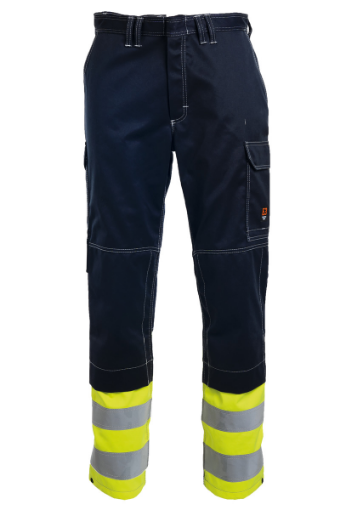 Picture of Flame Retardant Trousers - yellow/navy