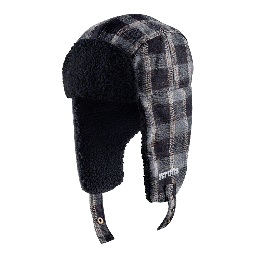 Picture of Scruffs Trade Trapper Hat Black/Grey - One Size