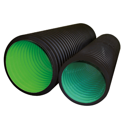 Picture of TWDr 300mm x 6m METRO DRAIN SOLID T/WALL PIPE P/E - BBA
