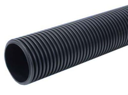CSS103-00208 - TWDr 225mm x 6m METRO DRAIN SOLID T/WALL PIPE P/E - BBA