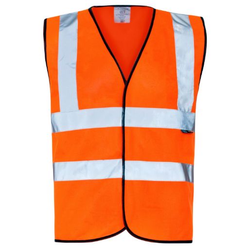 CSS65-00030 - Hi Viz Orange Vests Size: L
