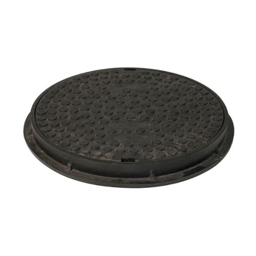 Floplast 300mm  Sealed Plastic Screw Down Round Cover and Frame D831