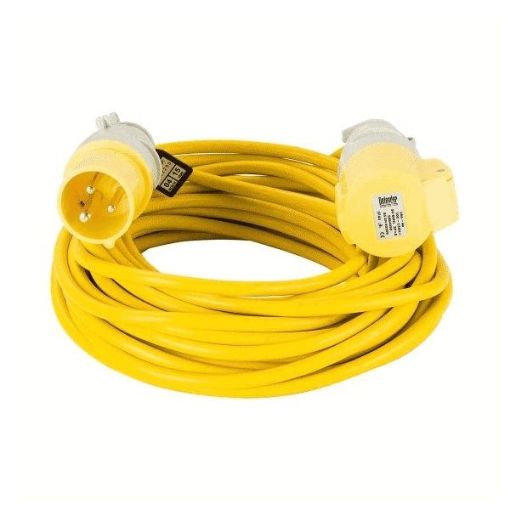 Picture of 14m Extension Lead - 16Amp 1.5mm Cable  Yellow 110v