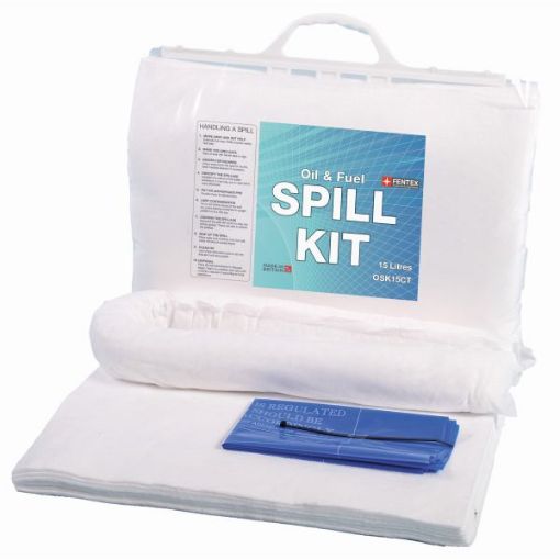 Picture of 15L Oil & Fuel Spill Kit in Clip-top Bag