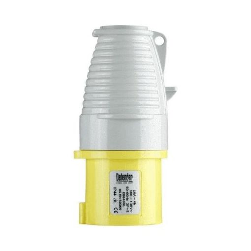 Picture of 16A Plug - Yellow - Display Packed 110V