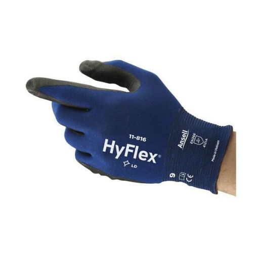 Picture of Ansell HyFlex® PrecisionGRIP Tactile Industrial Gloves - 11-816" Resistant Size 10