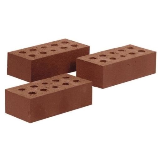 Picture of Class B engineering bricks -  Red Perforated