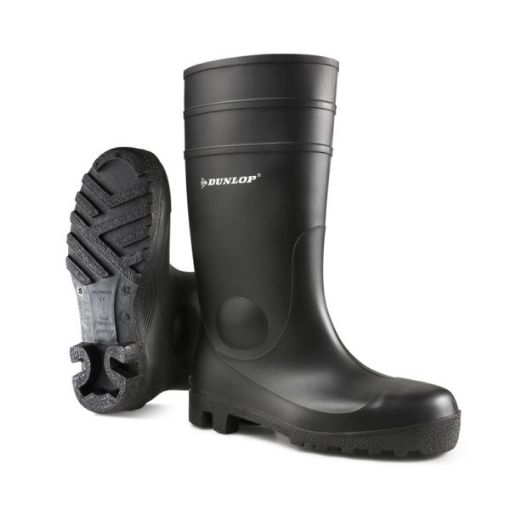 Picture of Dunlop Protomaster Full Safety Wellington Boots Black Size 08