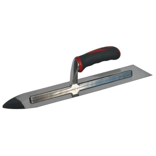 Picture of Faithfull Flooring Trowel Stainless Steel Soft Grip Handle 16 x 4in
