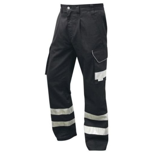 Picture of ILFRACOMBE Poly/Cotton Cargo Trouser Black 36R