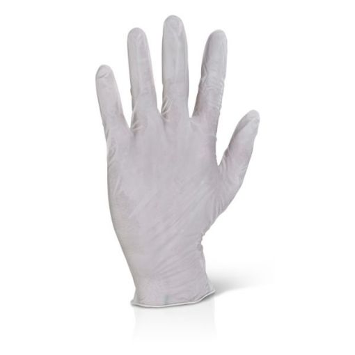 Picture of Latex Disposable Gloves Powder Free Size L  (Box 100)