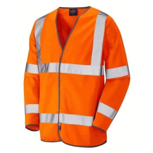 Picture of SHIRWELL Class 3 Sleeved Waistcoat Orange 3XL