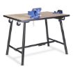 Armorgard Tuffbench + Folding Workbench c/w Wheels, Handle 4" Chain Vice and 6" Engineers Vice - BH10-HVWK