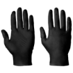 Picture of Black Industrial Nitrile Latex Free Gloves (100) XL