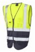 Picture of LYNTON Class 1 Superior Waistcoat Yellow / Navy Large