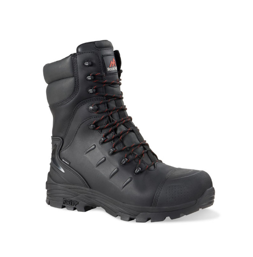 Picture of 'Rock Fall RF540 Monzonite High Leg Internal Metatarsal Waterproof Safety Boot with Side Zip 