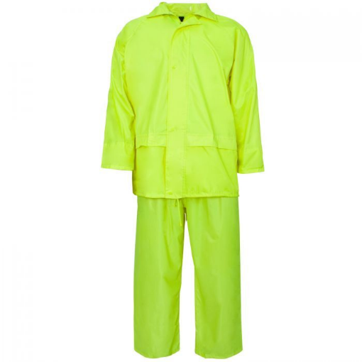 Picture of Yellow 2 Piece Rain Weatherproof Rain Suit