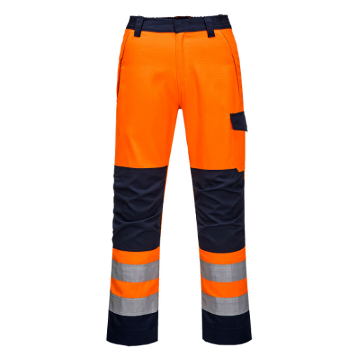 Picture of Modaflame HVO Trousers Orange/Navy    