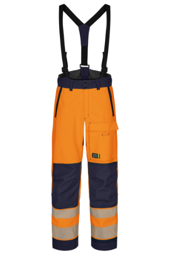 Picture of Hi-Vis Ladies Shell Trousers - orange/navy