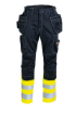 Flame-Retardant-Craftsman-Trousers-in-yellow/navy-with-reflective-stripes
