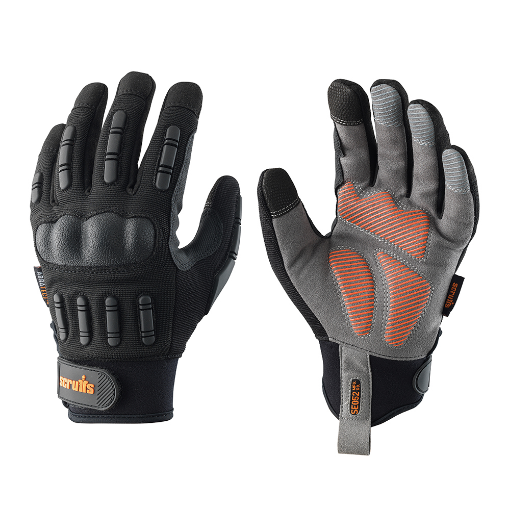Picture of Scruffs Trade Shock Impact Gloves Black
