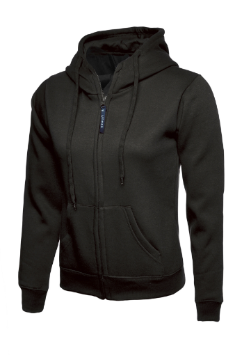 Ladies-Classic-Full-Zip-Hooded-Sweatshirt