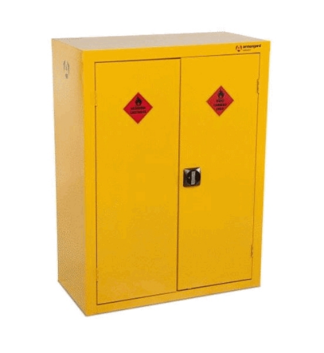 Picture of Armorgard Hazardous Floor Cupboard 900x465x1200 c/w 2 Shelves - HFC5