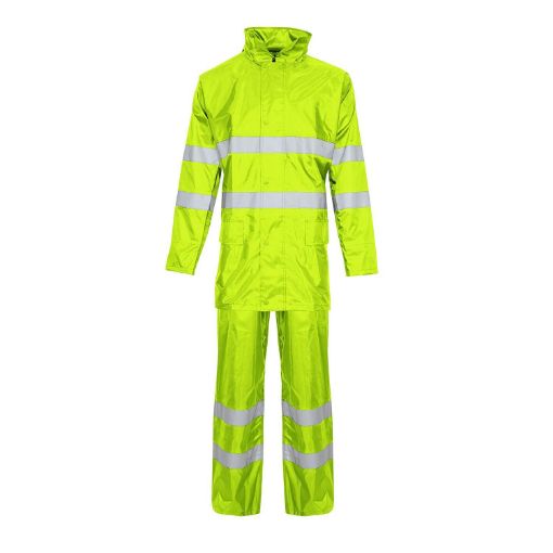 Picture of Yellow 2 Piece Rain Weatherproof Rain Suit