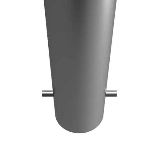 Picture of Galvanised + Powder Coated Bollard 1400mm Overall Length Concrete In