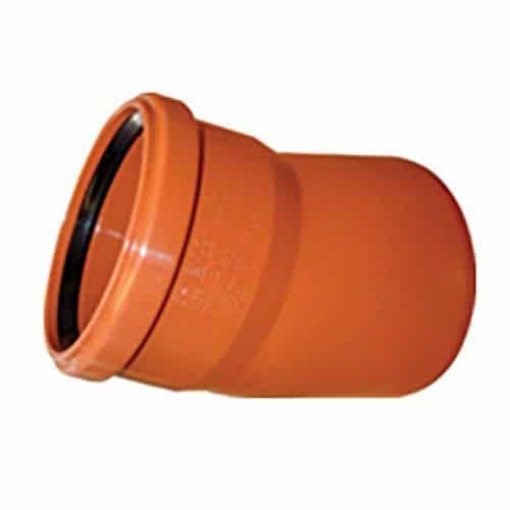 Picture of 160mm x 15° Single Socket Drainage Bend