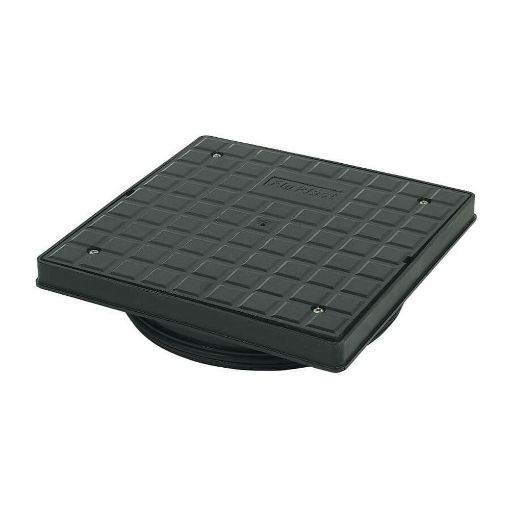 Picture of D830 340mm PVC-U Sealed Plastic Screw Down Square Cover And Frame A15